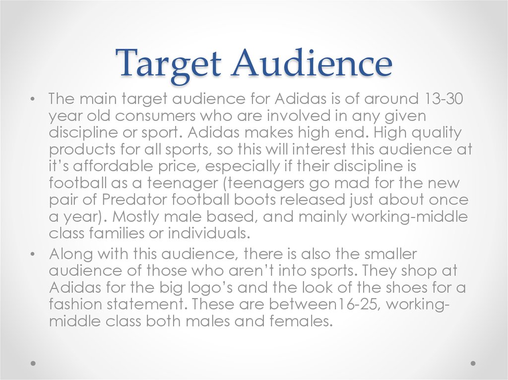 A brand case study Adidas - online 