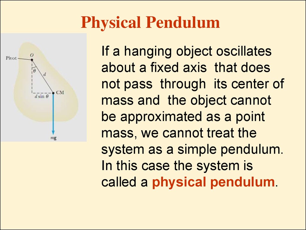 Physical Pendulum
