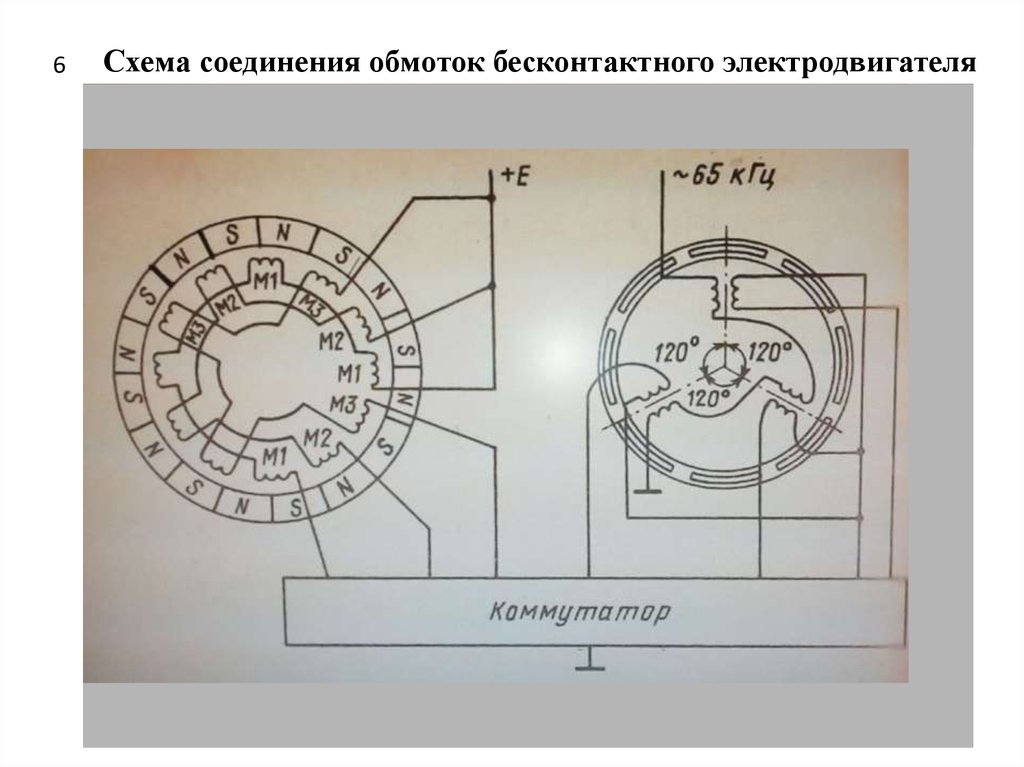 Схема соединения обмоток двигателя