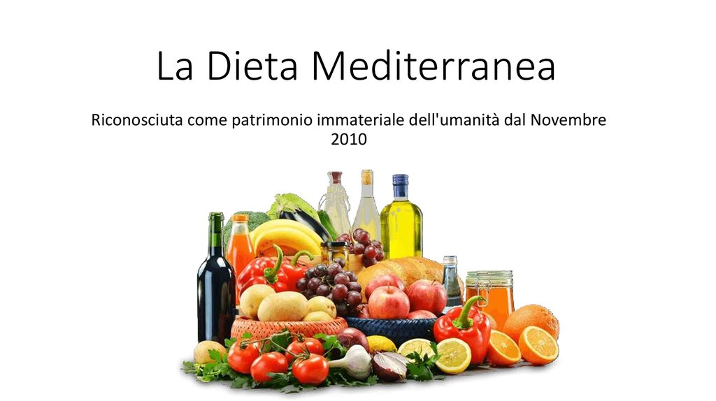 Que es la dieta mediterranea y en que consiste