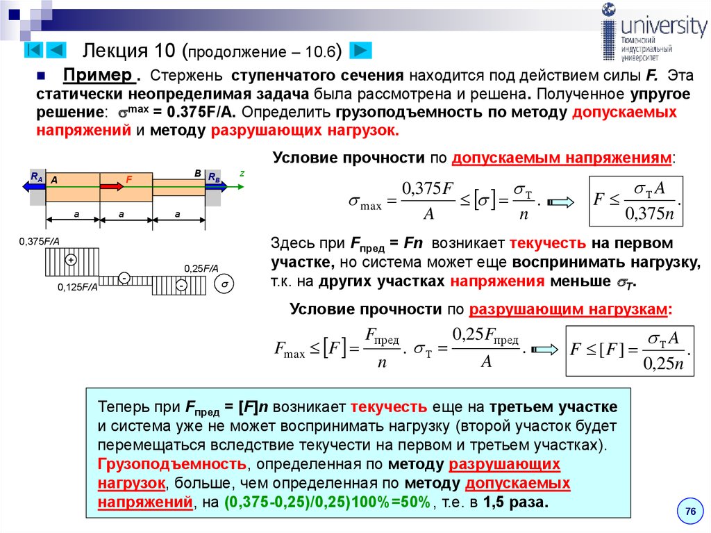 Укажите допускаемое. Метод допускаемых напряжений сопромат. Расчет стержня на прочность. Расчет на прочность по допускаемым напряжениям. Нагрузка на стержень.