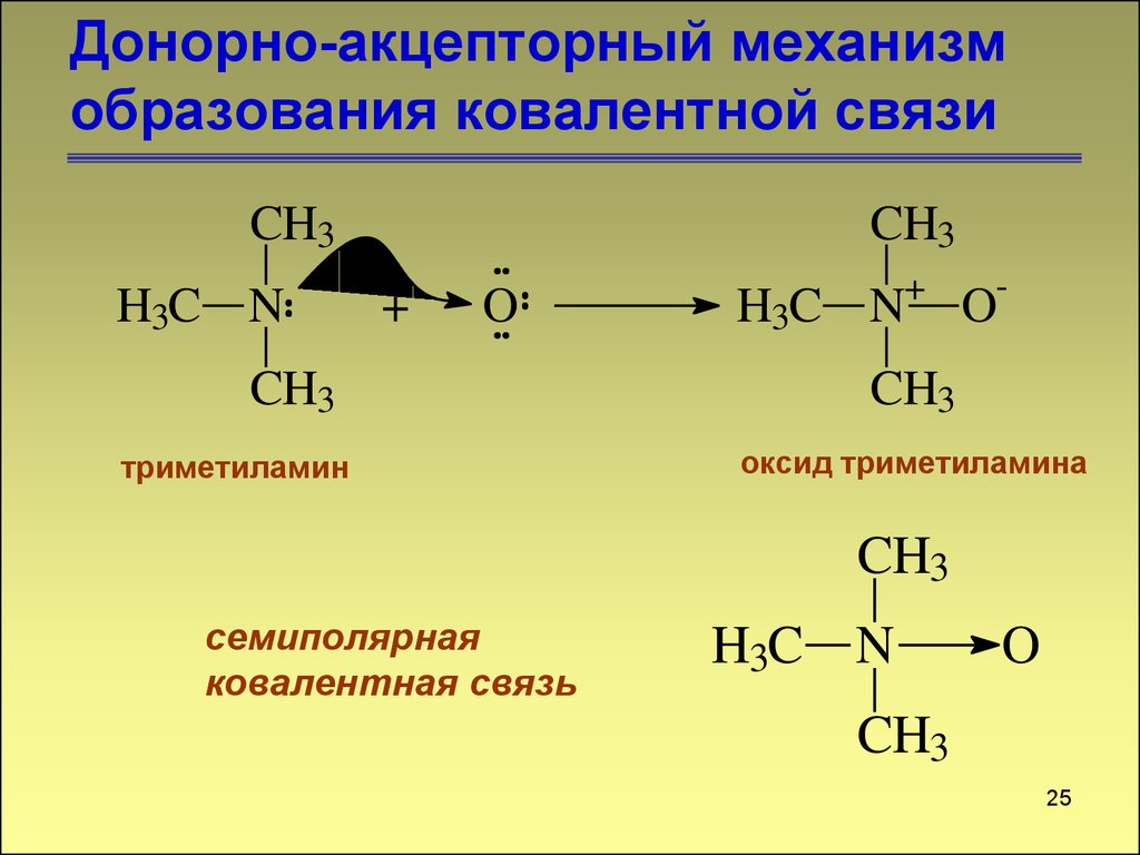 Связь по донорно акцепторному механизму