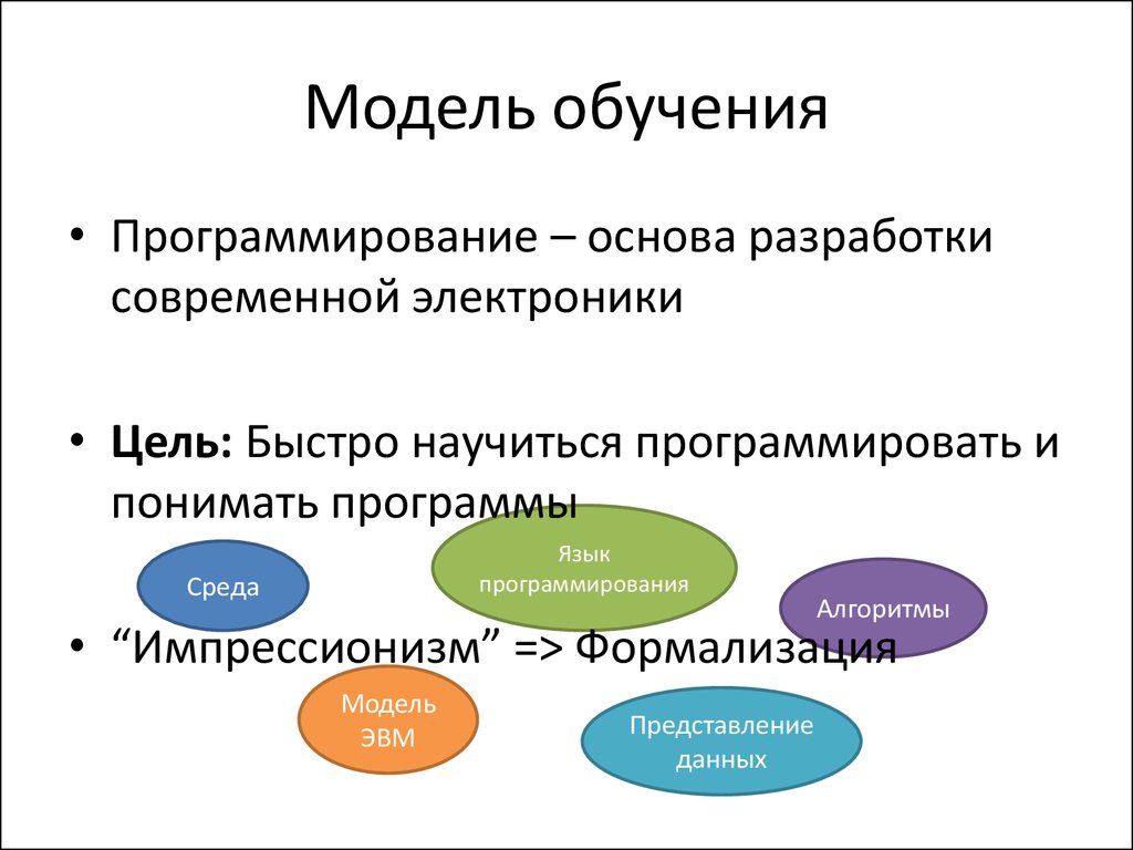 Новая модель обучения