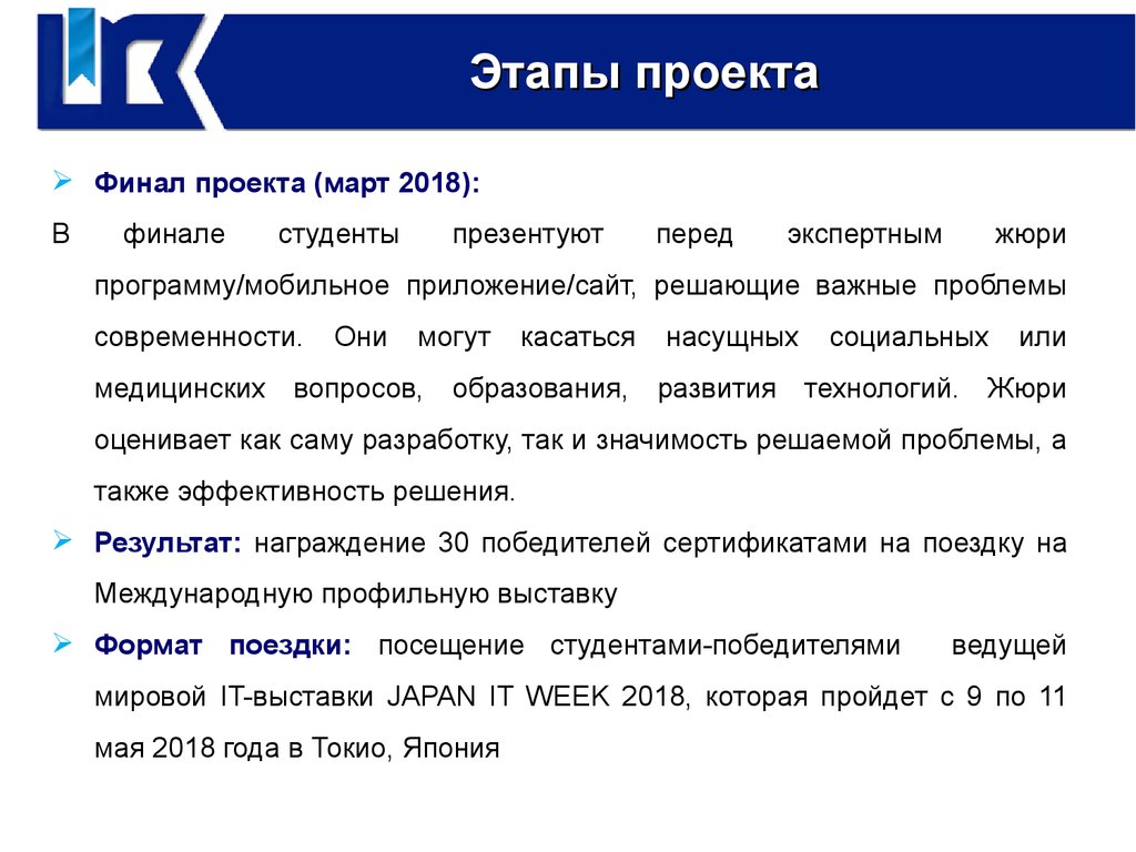 Какие параметры и ограничения можно выделить в вашем проекте программист