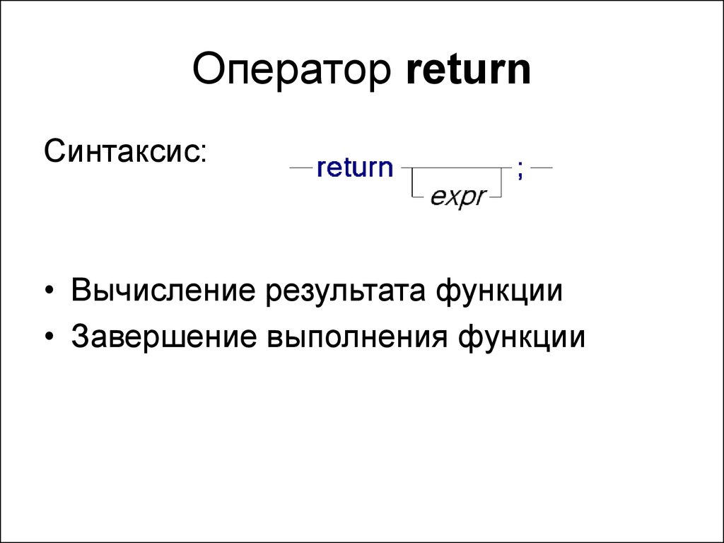 Функция оператора возвращает. Оператор Return. Синтаксис процедуры и функции. Оператор функции. Функции и оператор возврата Return.