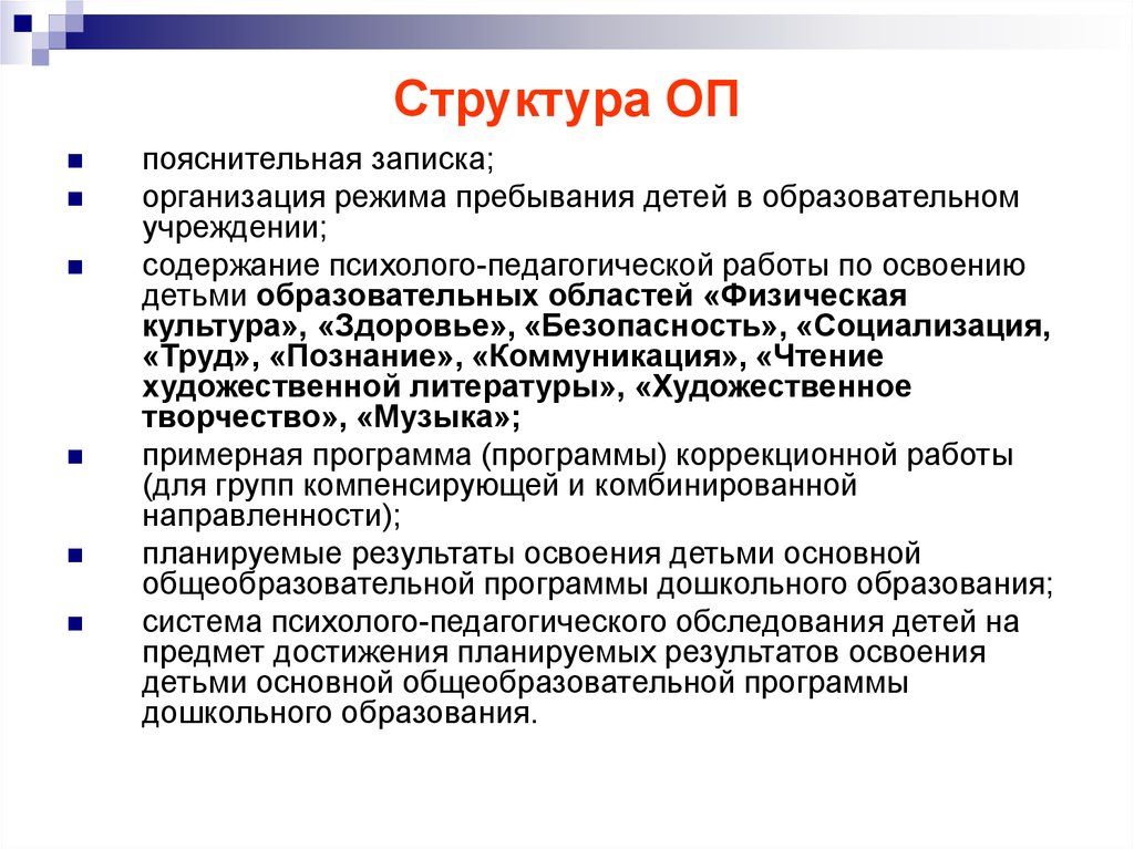 Проектирование образовательных программ дошкольного образования