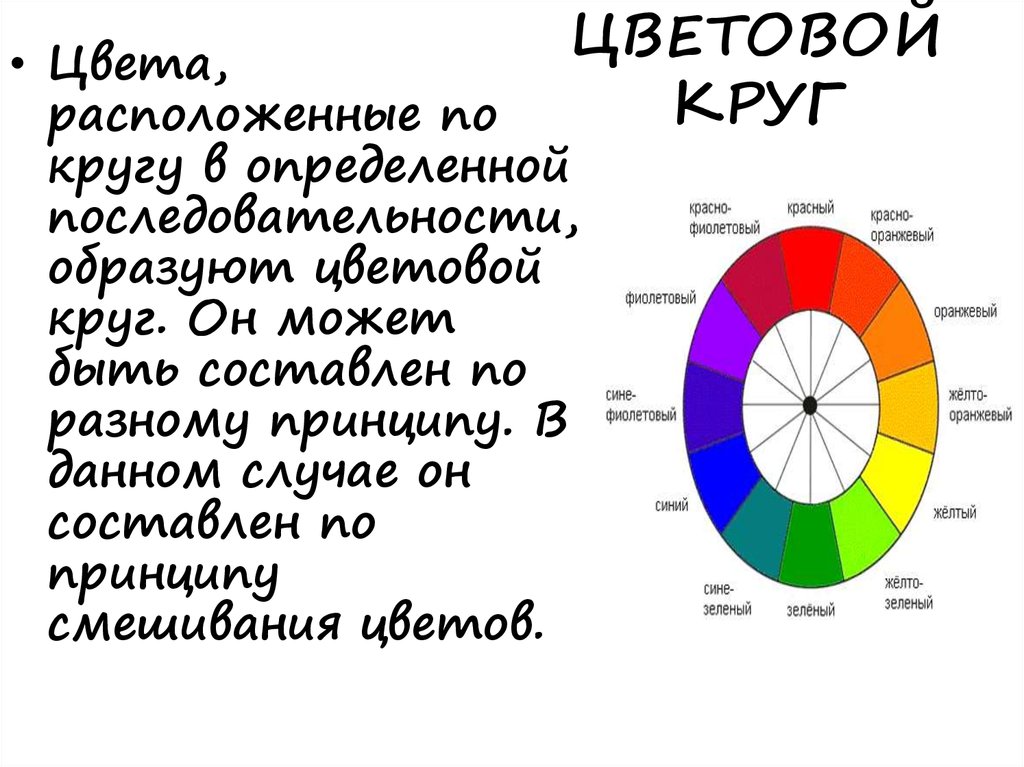 Характер по цветам колонки