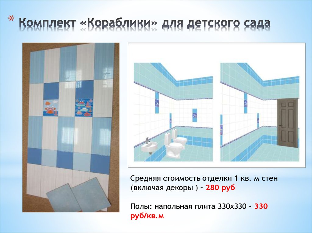Комплекты керамической плитки для отделки строительных объектов ...