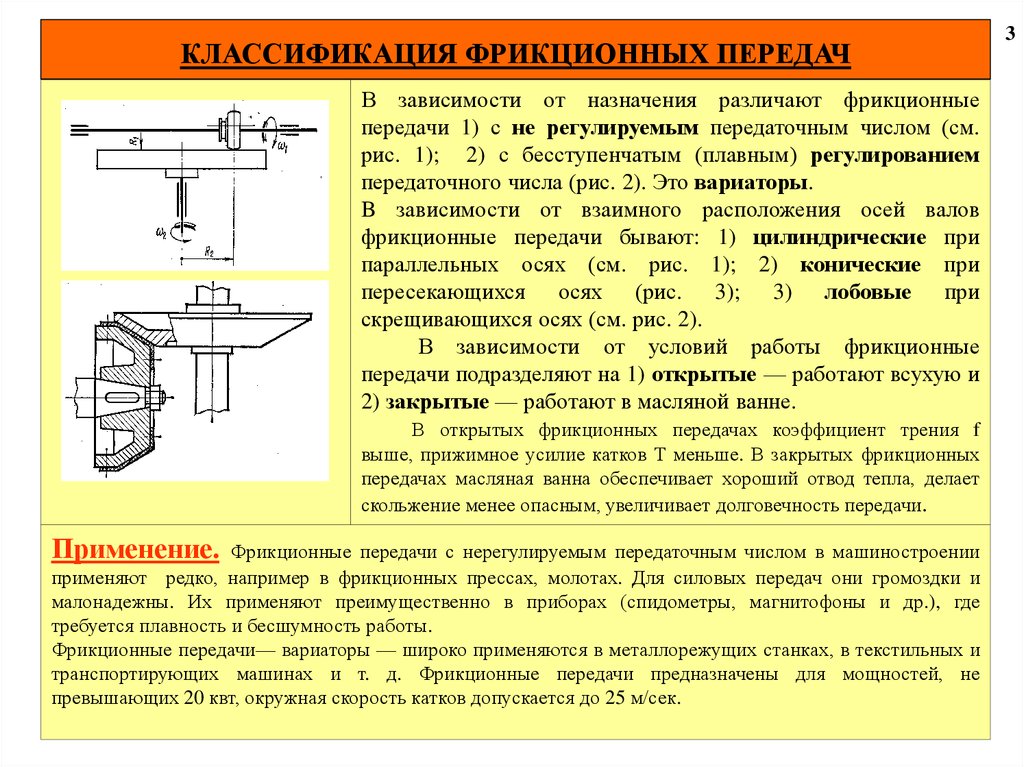 Фрикционные передачи презентация по технической механике