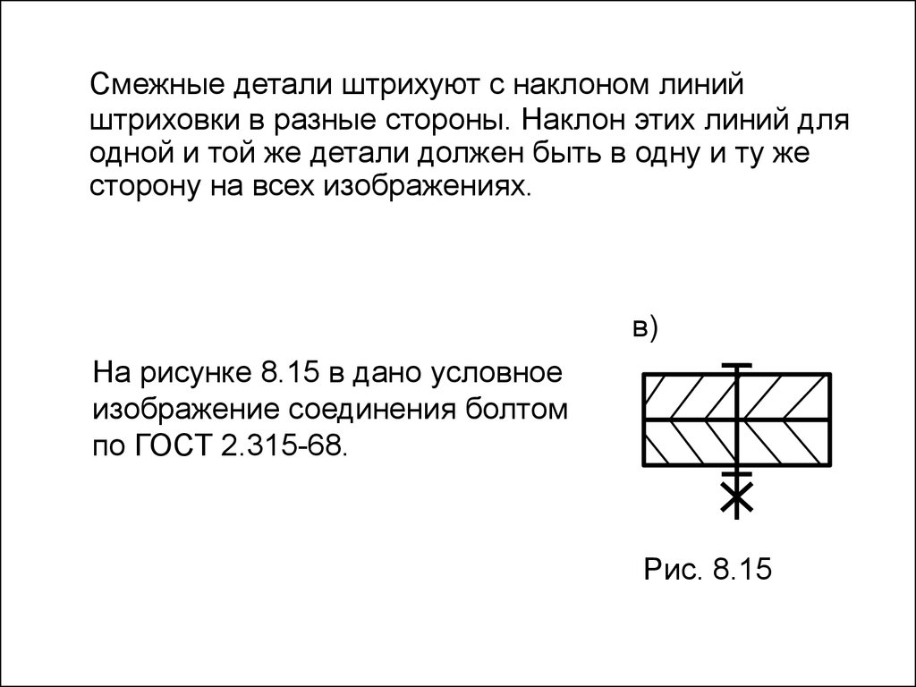 На рисунке изображено соединение. Смежные детали это. На рисунке дано условное изображение соединения.... Штриховка смежных деталей. Как штрихуются смежные детали.