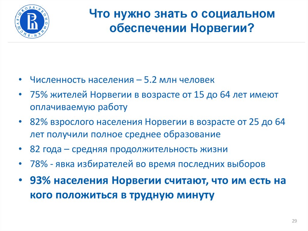 Подготовка социальных работников в норвегии презентация