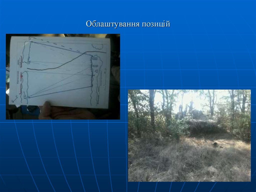 Облаштування позицій