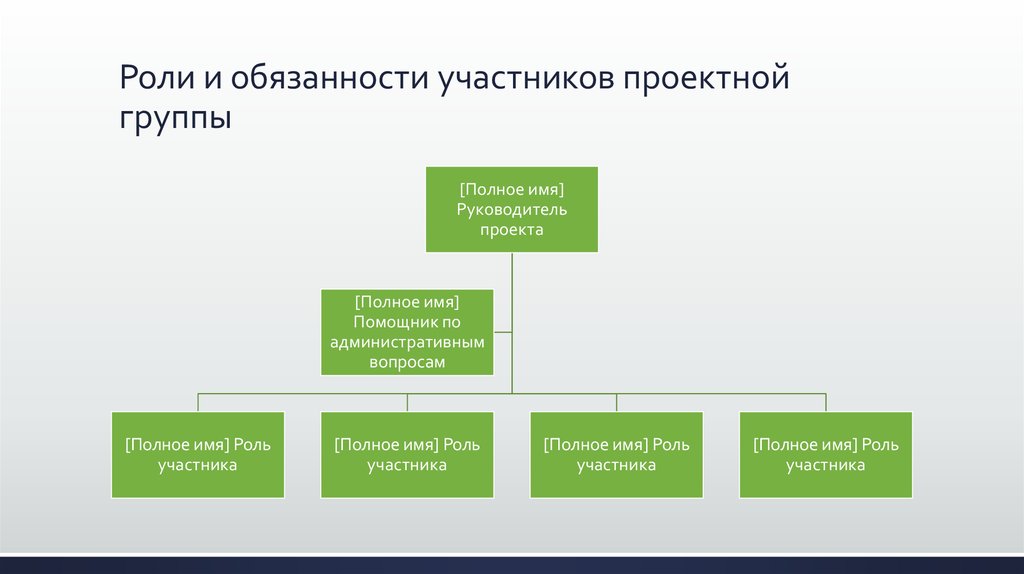 Должности в команде проекта