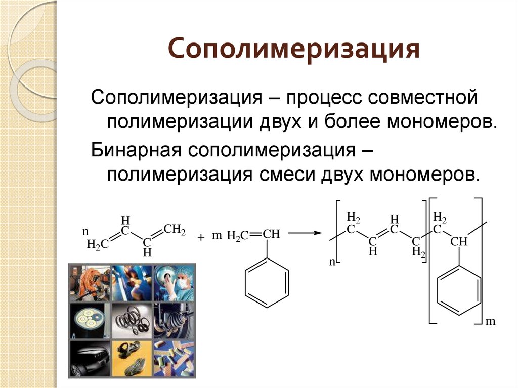 Схема реакции сополимеризации