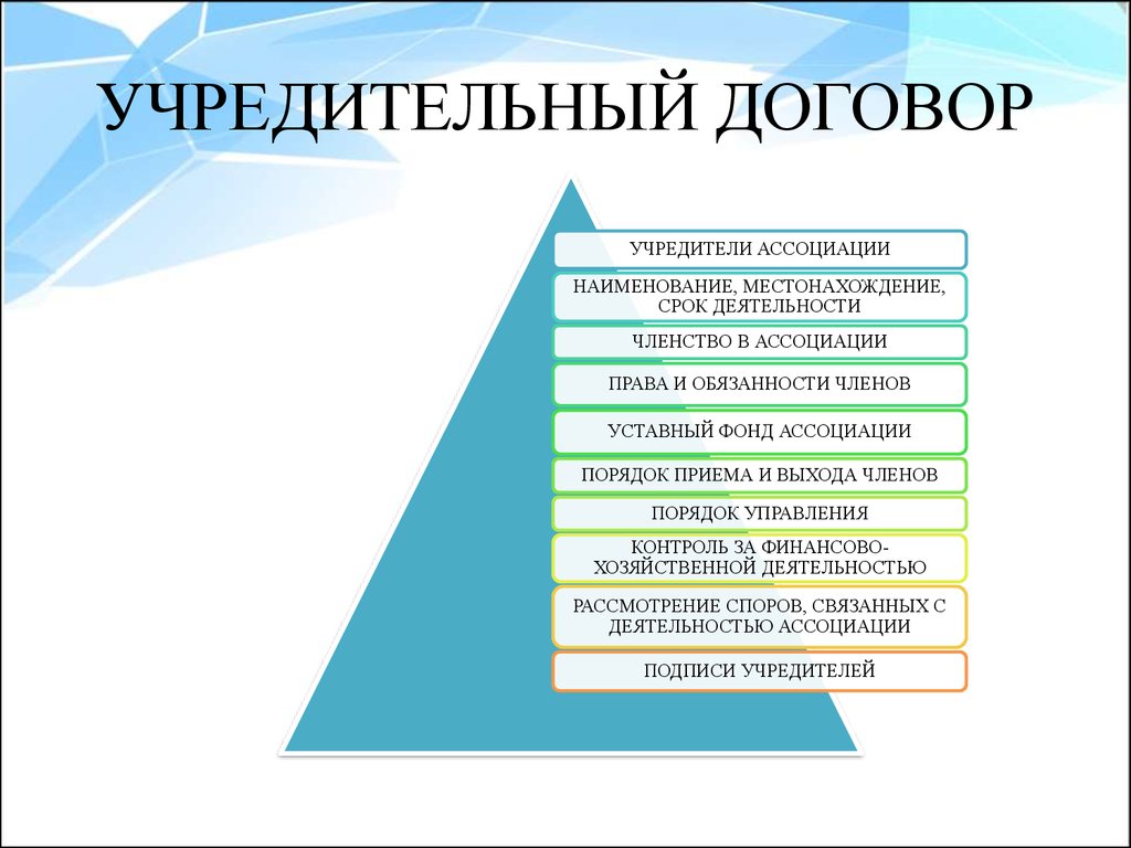 Учредительный договор документ. Разделы учредительного договора. Примерная схема учредительного договора. Учредительный договор это организационный документ. Основные разделы учредительного договора.