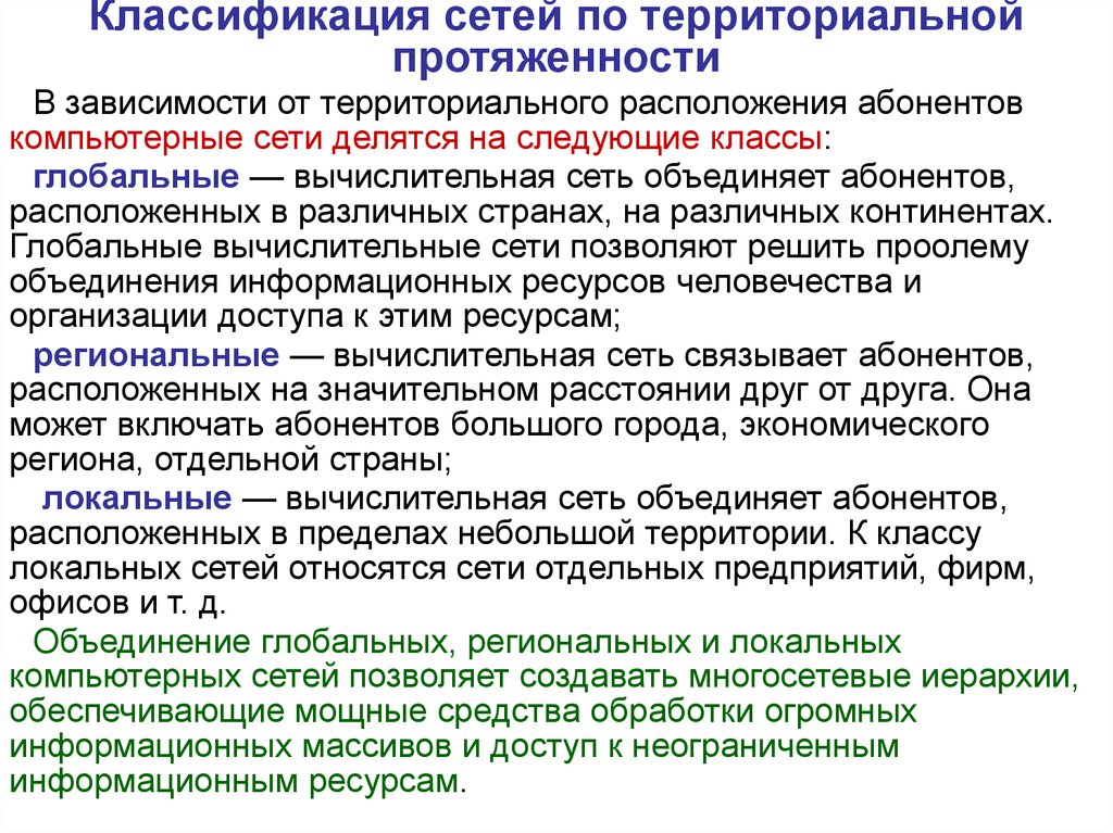 Части эти сети относятся к сетям. В классификации компьютерных сетей по территориальному расположению. Территориальная классификация сетей. Класссификация сетей по протяжённости. Классификация сетей по протяженности.