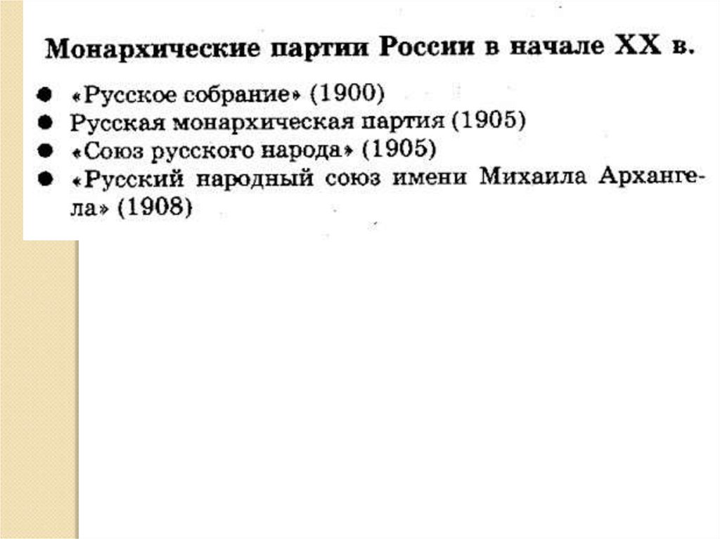 Революция 1905 1907 партии. Монархические партии 1905. лидер монархической партии 1905. формирование монархических партий 1905 кратко. первая революция в информатике.