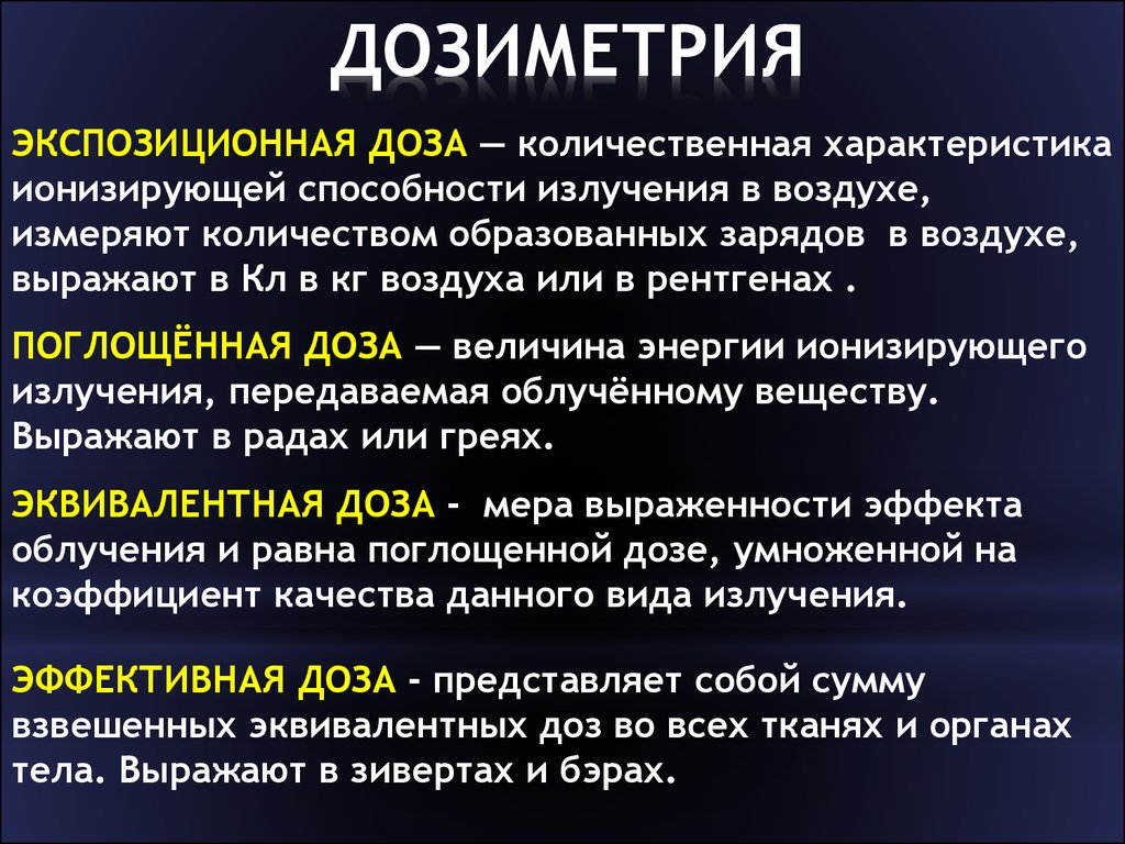 Виды доз. Дозиметрия. Виды доз ионизирующего излучения. Дозиметрия ионизирующих излучений.