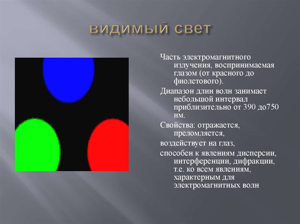 Видимые преимущества. Видимый свет. Видимое излучение. Свет видимое излучение. Свойства видимого излучения.