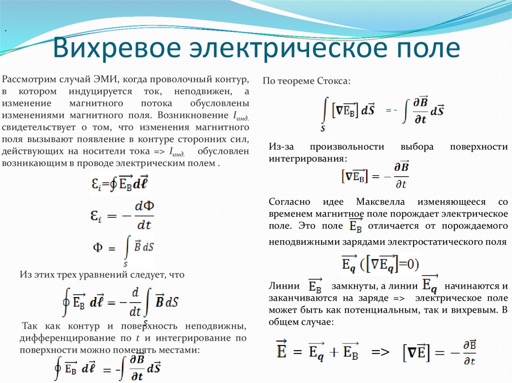 Работа магнитного поля