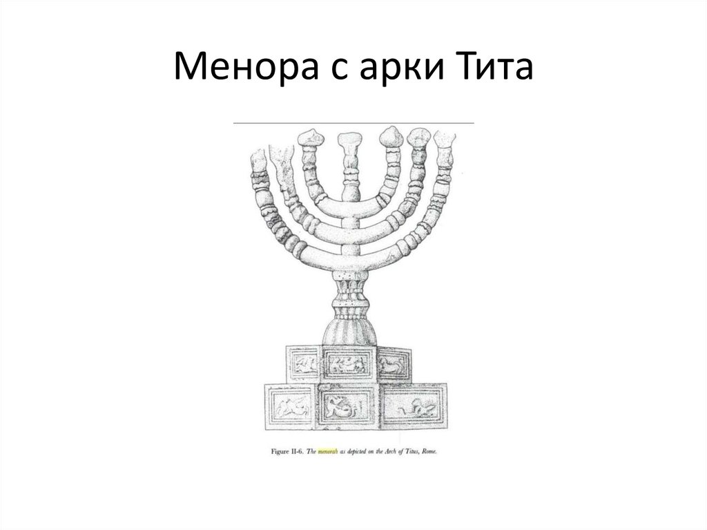 Менора с арки Тита