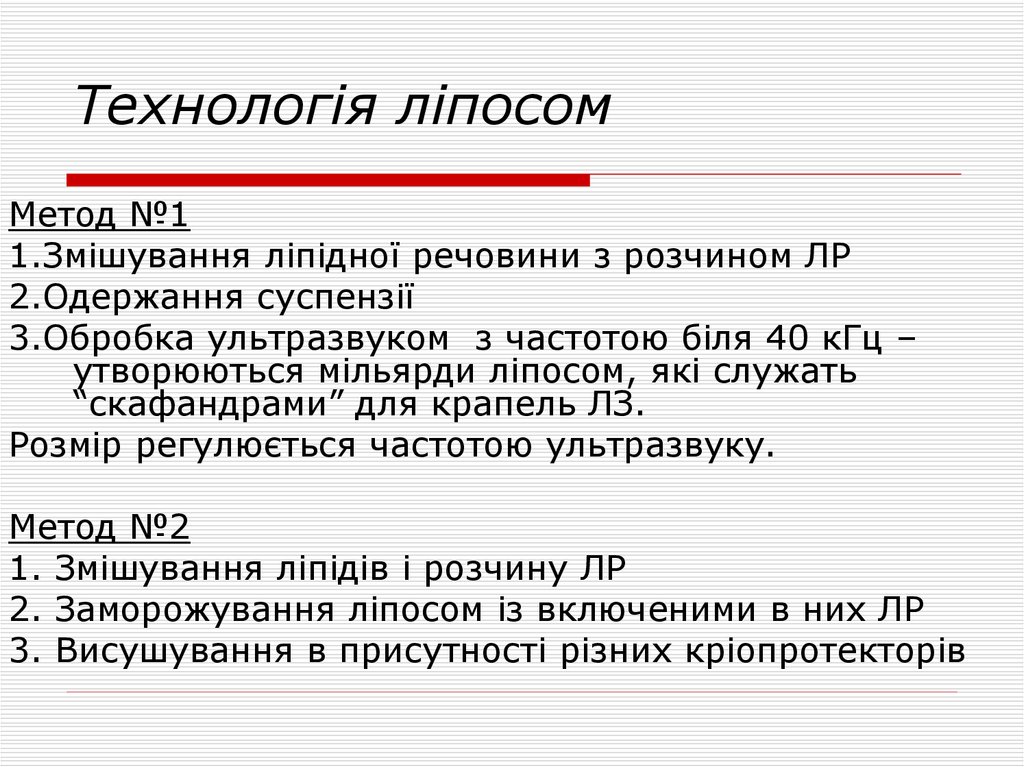 Технологія ліпосом