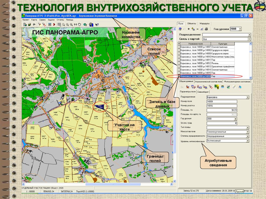 Карта с назначением земель