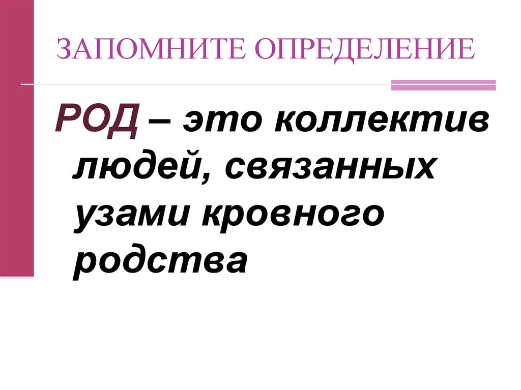 Как запоминать определения. Запампит это определение. Коллектив людей связанных родственными узами называется. Запомни определение.