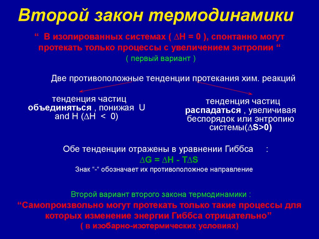 Презентация второй закон термодинамики 10 класс презентация