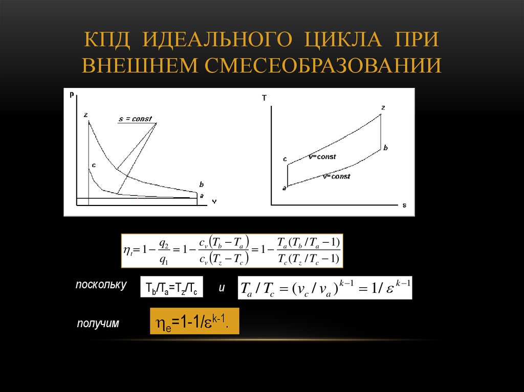 Кпд цикла идеальной машины