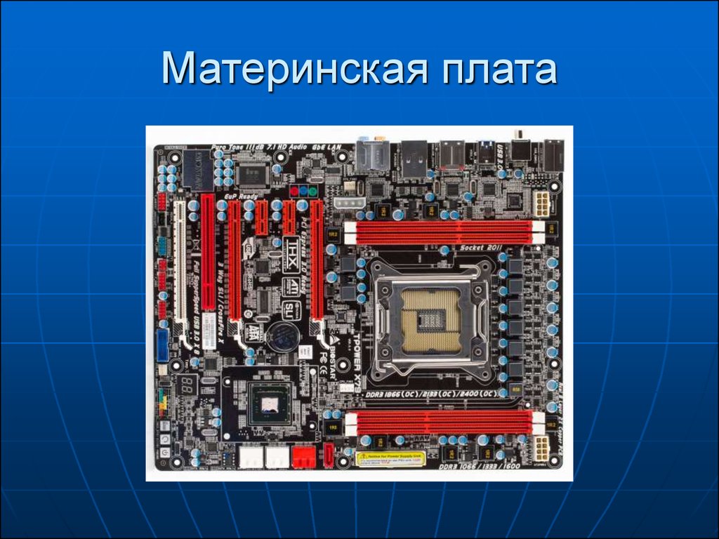 Презентация на тему материнская плата