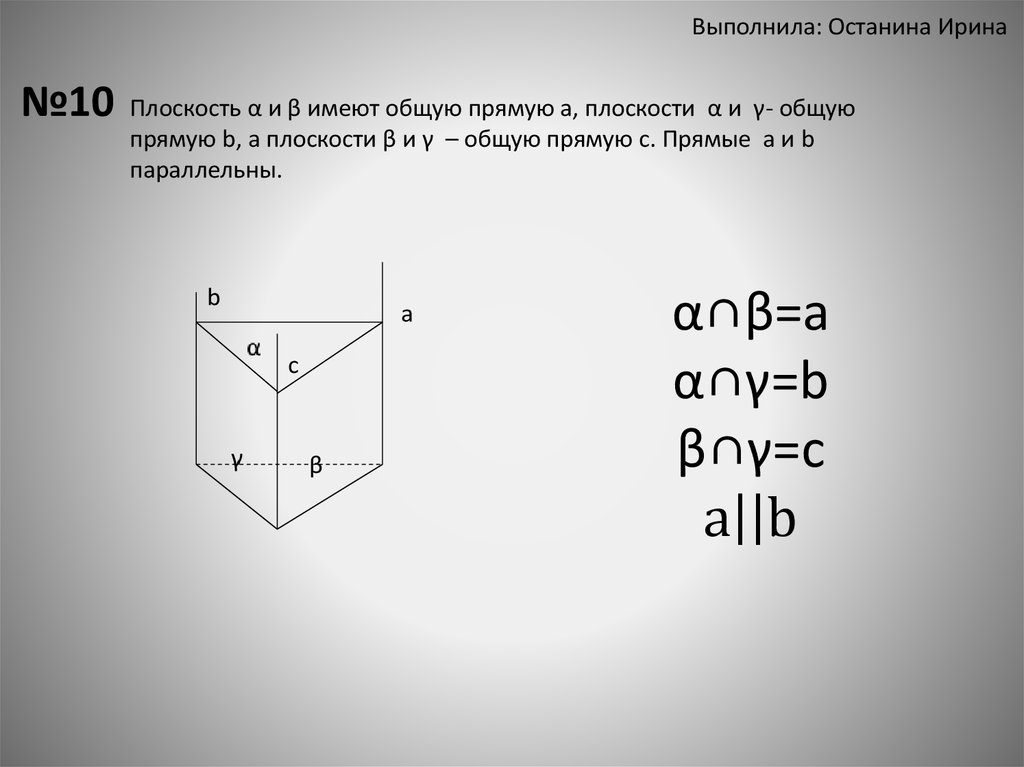 Выполнила: Останина Ирина