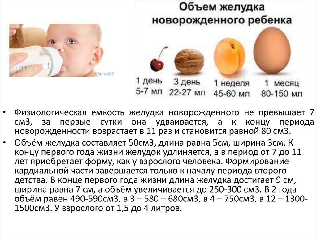 Количество желудок. Объем желудка новорожденного. Объем желудка у новорожденных. Емкость желудка у новорожденного. Объем желудка у новорожденного ребенка по неделям.