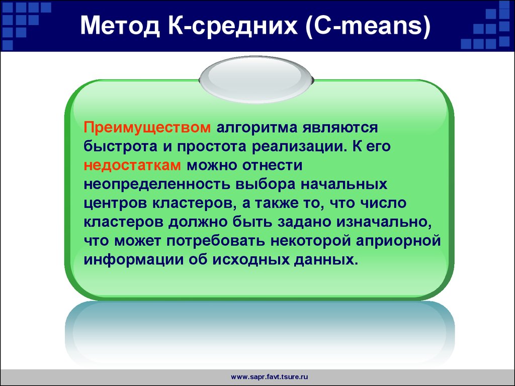 Метод К-средних (C-means)