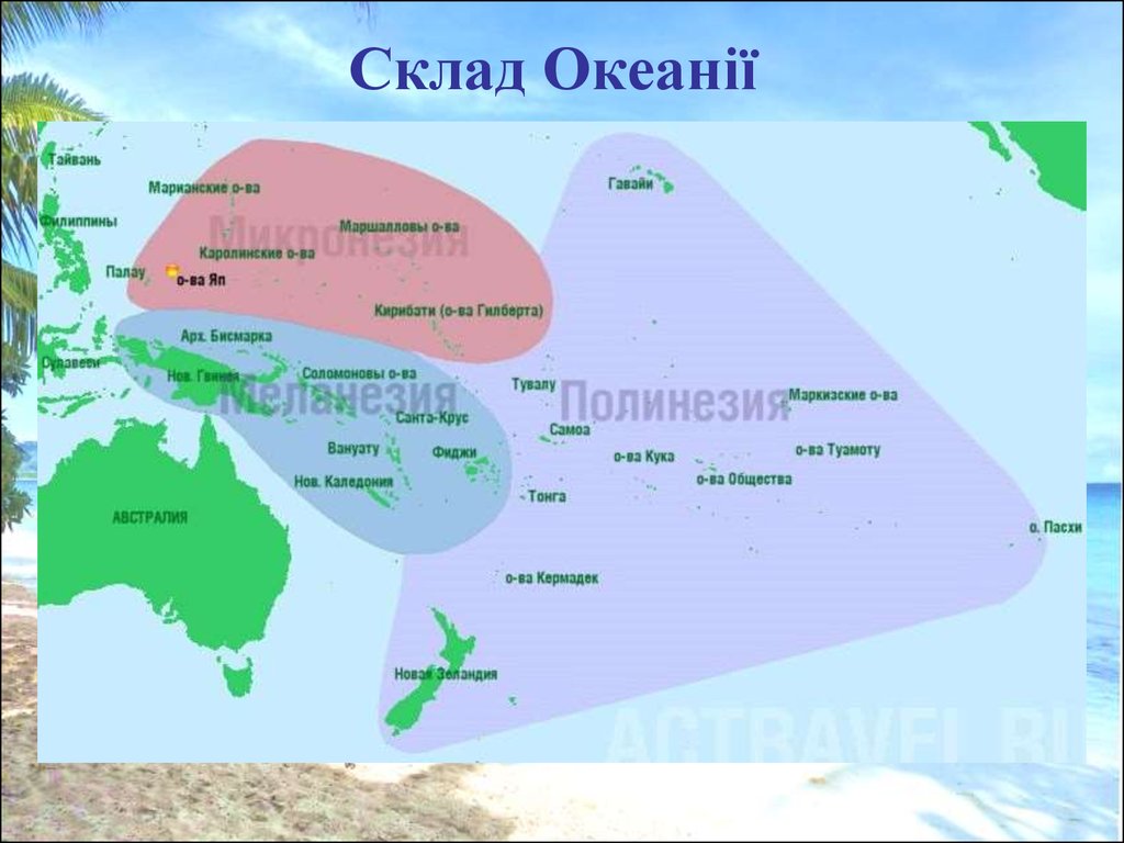 Склад Океанії