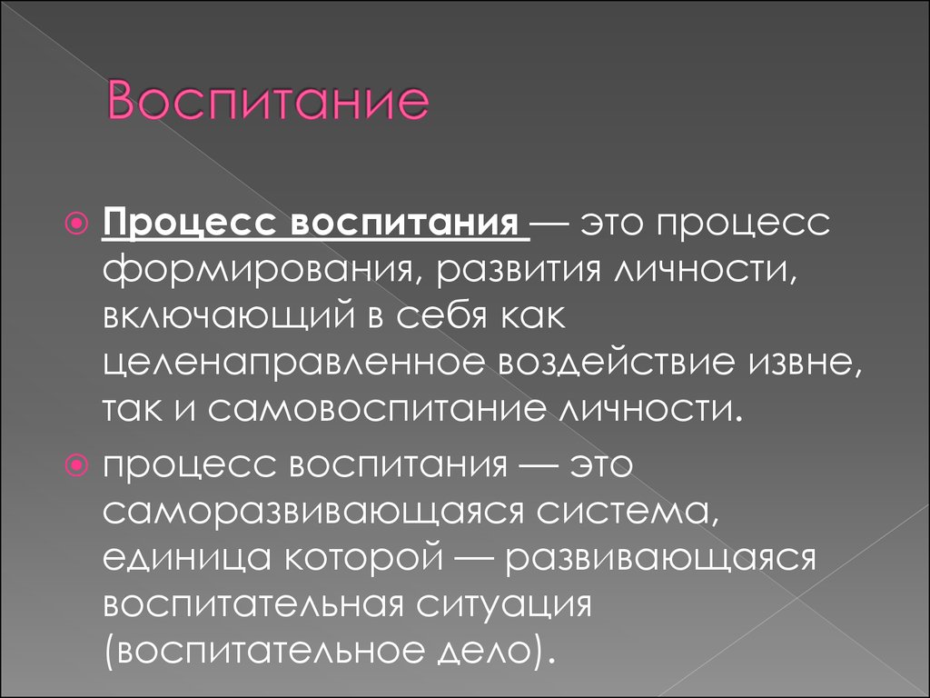 1 процесс воспитания. Процесс воспитания. Процесс воспитания это в педагогике. Процесс воспитания включает в себя. Определение воспитание личности.