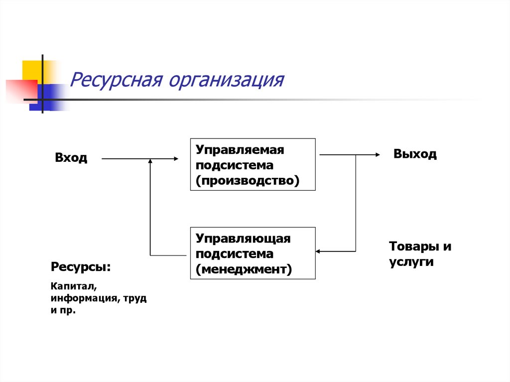 Капитал информация. Управляемая подсистема. Управляющая и управляемая подсистемы. Ресурсные организации это. Управляющая и управляемая подсистемы в менеджменте.