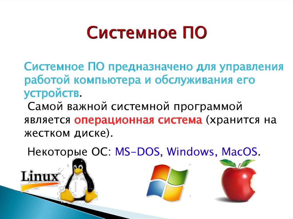 Что такое программное обеспечение компьютера презентация