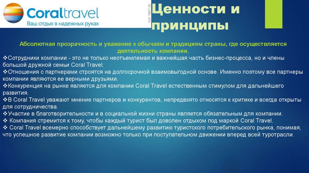 Coral travel презентация