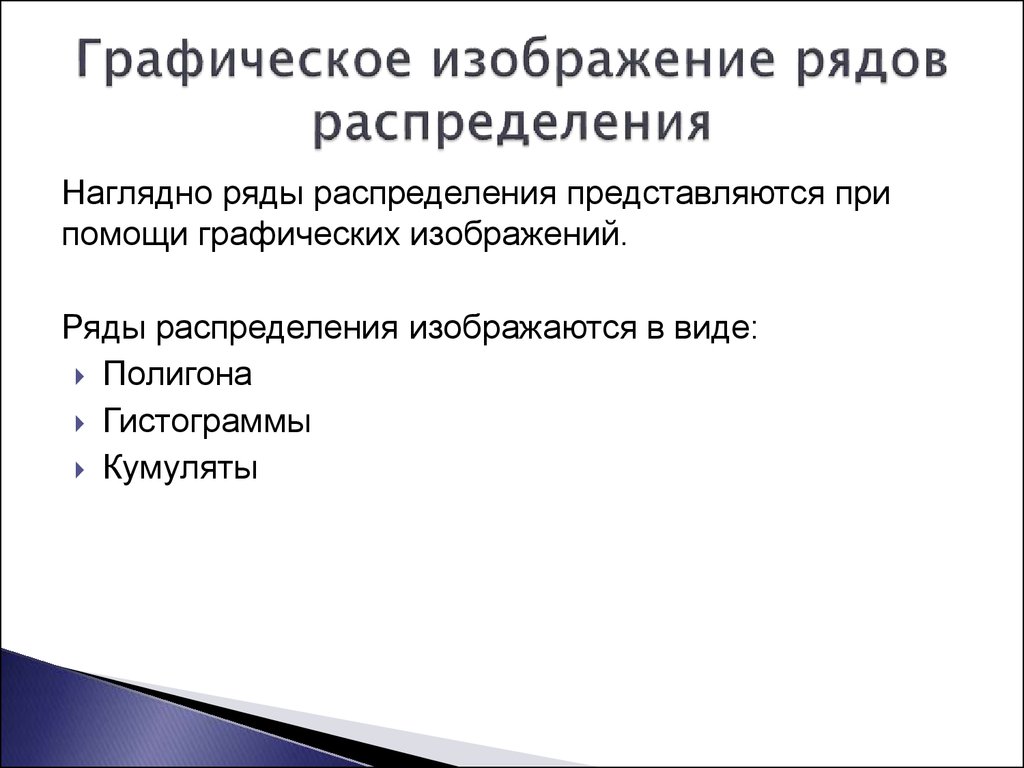 Для графического изображения дискретного вариационного ряда используется