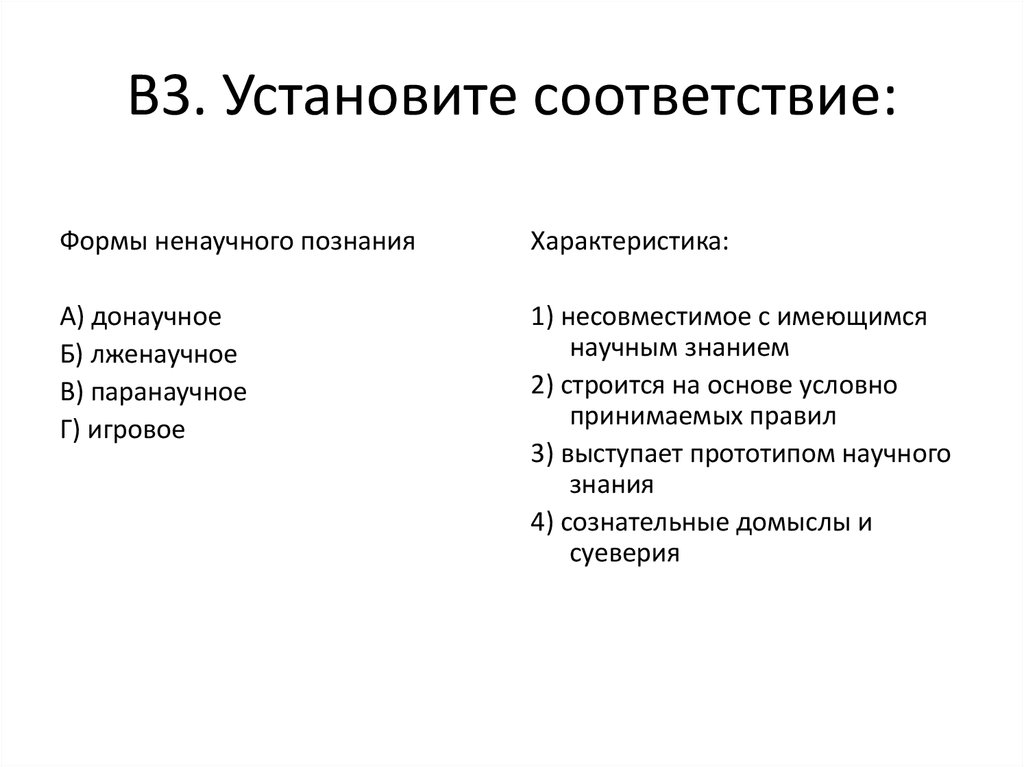 Характер познания. Донаучные формы познания. Донаучное лженаучное паранаучное. Несовместимое с имеющимся научным знанием.. Донаучное б) лженаучное в) паранаучное г) игровое.