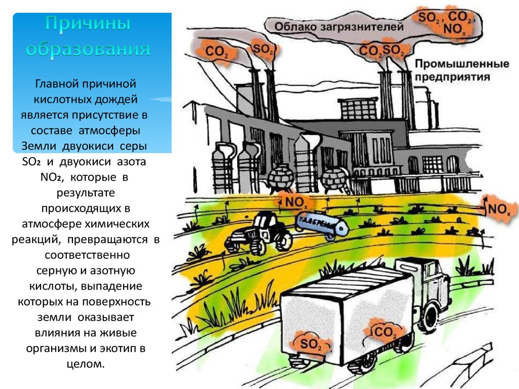 Презентация на тему кислотные дожди 9 класс по химии