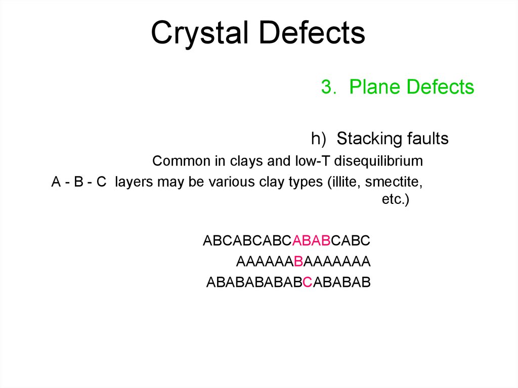 Crystal Defects