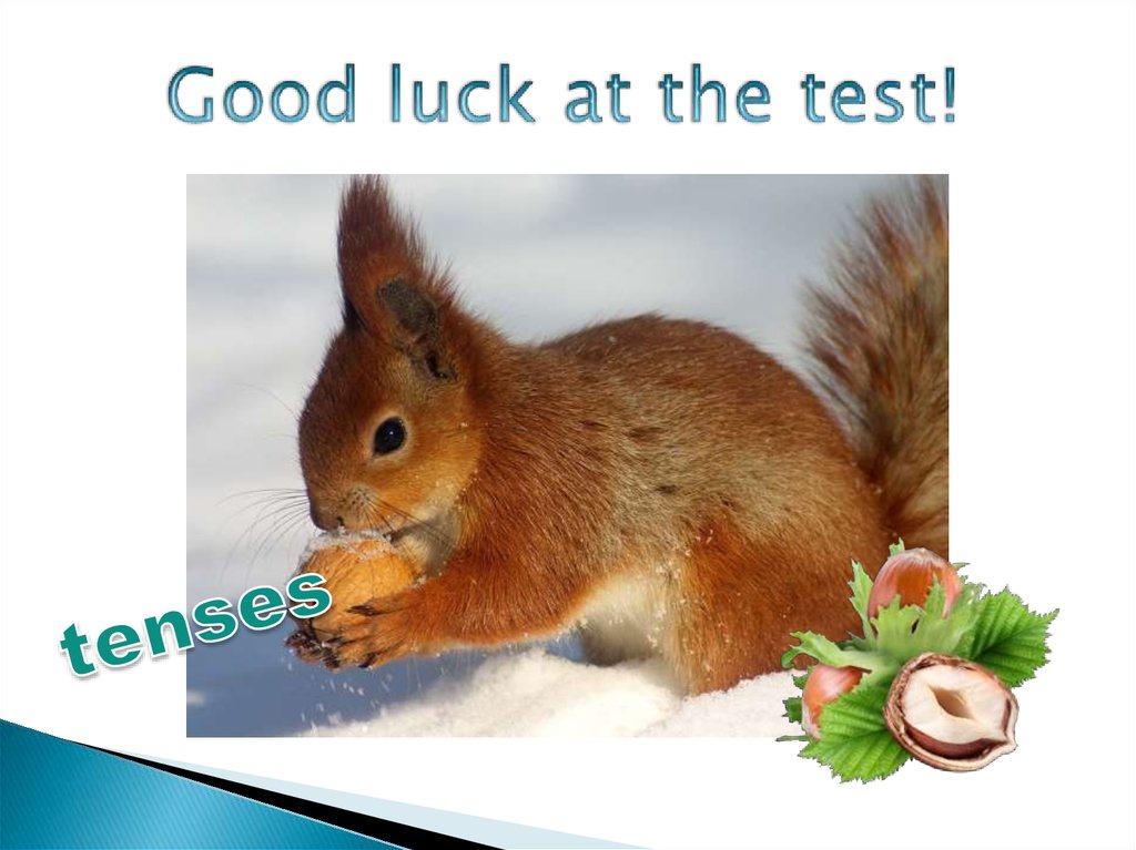 Good luck at the test!