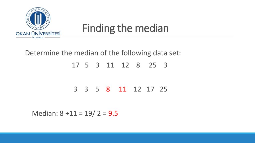 Finding the median