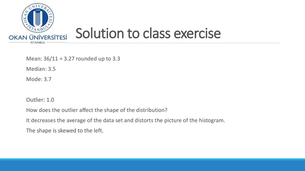 Solution to class exercise