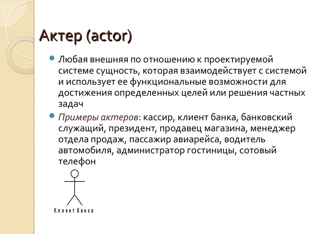 Актер (actor)