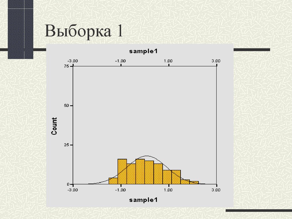 1 выборка