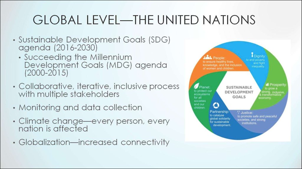 Global level—The united nations