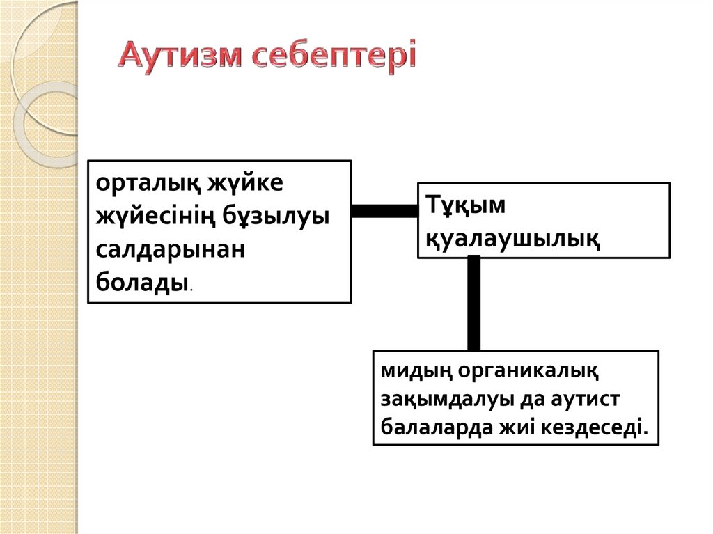 Аутизм себептері